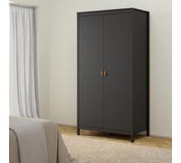 Barcelona 2-Door Wardrobe - Black