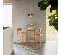 Furniture To Go Barlow Bar Table In Matt Oak Included 2 Barlow Bar Stool In Matt Oak