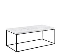 Barossa Coffee Table with White Marble Effect, none