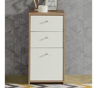 Furniture To Go Best Chest Storage Cabinet 2 Drawers 1 Door In Artisan Oak/white