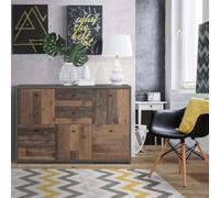 Furniture To Go Best Chest Storage Cabinet With 2 Drawers And 5 Doors In Concrete Optic Dark Grey/Old - Wood Vintage, Grey