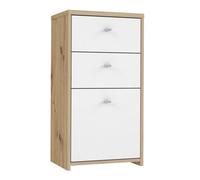 Furniture To Go Best Chest Storage Cabinet 2 Drawers 1 Door In Artisan Oak/White, Brown