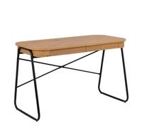 Furniture To Go Blueton Office Desk With 2 Drawers In Black And Oak