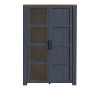 Bohol Two-Door Display Cabinet with Two LED Lights, none