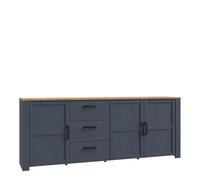 Bohol Large Sideboard in Riviera Oak/Navy