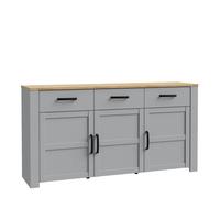 Furniture To Go Bohol Sideboard in Riviera Oak/Grey Oak - Grey - 166 - 1
