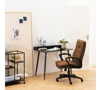 Florence Brad Brown Swivel Chair - Size: Single - Furniture To Go - Wilko