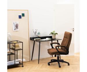 Furniture To Go Brad Faux Leather Office Chair - Brown