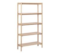 Braidwood Bookcase with 4 Shelves in White, White