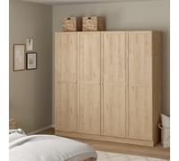 Furniture To Go Brande 4 Doors Wardrobe - Natural