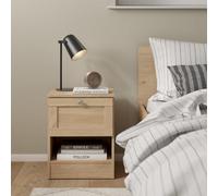 Furniture To Go Brande 1 Drawers Bedside Table - Brown