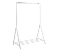 Furniture To Go Brent Clothes Rack In White Powder-Coat Steel