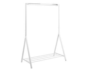 Furniture To Go Brent Clothes Rack In White Powder-Coat Steel