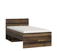 Furniture To Go Brooklyn Single Bed In Walnut, Brown