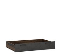 Furniture To Go Brooklyn Underbed Drawer In Walnut And Dark Matera Grey