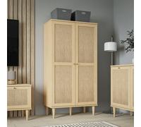 Furniture To Go Calasetta Display Cabinet In Rattan, Brown