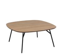 Furniture To Go Caracas Square Coffee Table In Oak And Matt Black