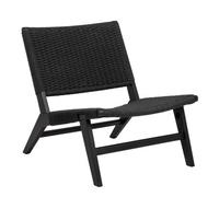 Indoor Furniture Group Carson Lounge Chair In Black, Black