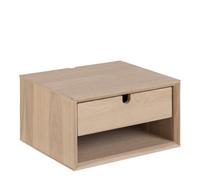 Furniture To Go Century 1 Drawer Wall Mounted Bedside Table In Oak