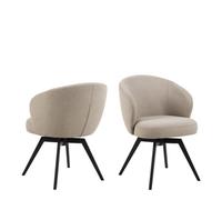 Furniture To Go Darlene Dining Chair With Armrest And Swivel Function In Beige