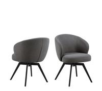 Furniture To Go Darlene Dining Chair With Armrest And Swivel Function In Grey