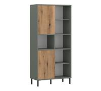 Furniture To Go Darwin Bookcase 2 Door In Green/oak