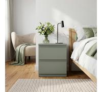 Furniture To Go Edmore 2 Drawer Bedside Table In Sage Green