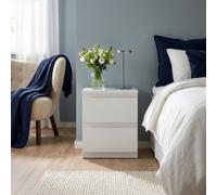 Furniture To Go Edmore 2 Drawer Bedside Table In White