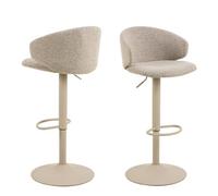 Furniture To Go Ella Swivel Beige Bar Stool Set Of 2