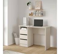 Furniture To Go Function Plus Desk 3 Drawers in Cashmere - W 109.3 X H 75.6 X D 48.5cm - Melamine - Cashmere