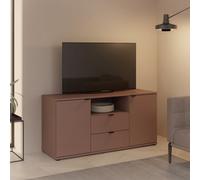Furniture To Go Ganymede Tv Unit With Open Shelf, 2 Drawers And 2 Doors In Terracotta