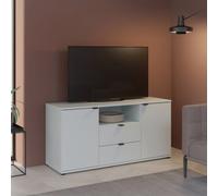 Furniture To Go Ganymede Tv Unit With Open Shelf, Drawer And 2 Doors In Light Grey