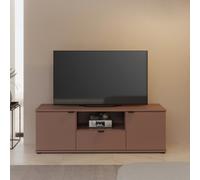 Furniture To Go Ganymede Wide Tv Unit With Open Shelf, Drawer And 2 Doors In Terracotta