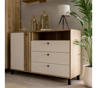 Furniture To Go Grafton 1 Door 3 Drawer Chest In Cream And Oak