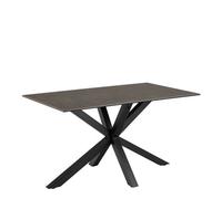 Furniture To Go Heaven Dining Table With Ceramic Black Top 135Cm