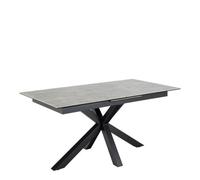 Furniture To Go Heaven Extendable Dining Table With Ceramic Grey Top (L) 210Cm Seats Up To 6