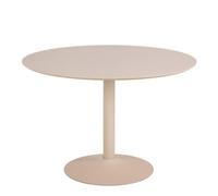Furniture To Go Ibiza Round Dining Table With Beige Top And Matt Beige Base 110X74Cm
