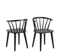 Ida Dining Chair in Black Set of 2