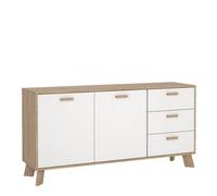 Ikast Sideboard 2 Doors + 3 Drawers in Jackson Hickory and White
