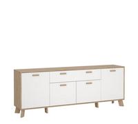 Furniture To Go Ikast Sideboard 4 Doors + 1 Drawer In Jackson Hickory And White