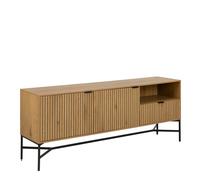 Jaipur Sideboard with 2 Doors and 1 Drawer in Black Furniture To Go Black One Size