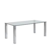 Kante Dining Table with Glass Top, none