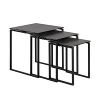 Furniture To Go Katrine Ceramic Nest Of Tables In Black Set Of 3