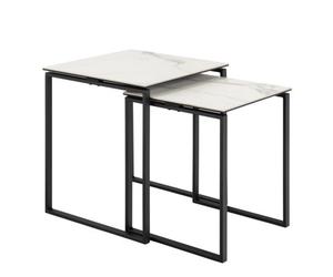 Furniture To Go Katrine Square Coffee Table Set In Ceramic White