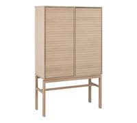 Furniture To Go Linley Cabinet With 2 Doors And 4 Shelves In White Oak