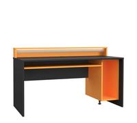 Furniture To Go Loadout Black/orange Gaming Desk With Colour Changing Led