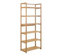 Furniture To Go Ludza Rectangular Bookcase With 6 Shelves In Oak