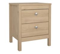Furniture To Go Madrid Bedside Table 2 Drawers in Jackson Hickory Oak - Brown - Manufactured wood - 1