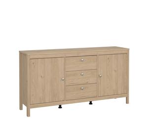 Furniture To Go Madrid Sideboard 2 Doors + 3 Drawers in Jackson Hickory Oak - Brown - 151.4 - 1