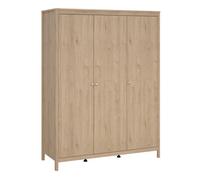 Furniture To Go Madrid Wardrobe With 3 Doors In Jackson Hickory Oak